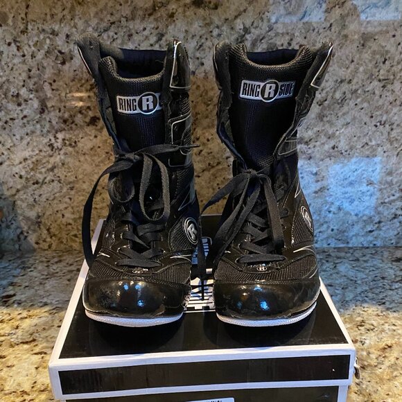 Ringside Men's Boxing Shoes W/Box Black Size 11 "Undefeated" - Picture 6 of 9